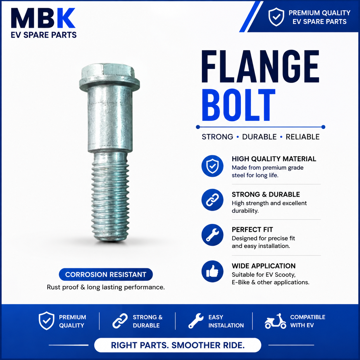 Flange Bolt- EV Scooty