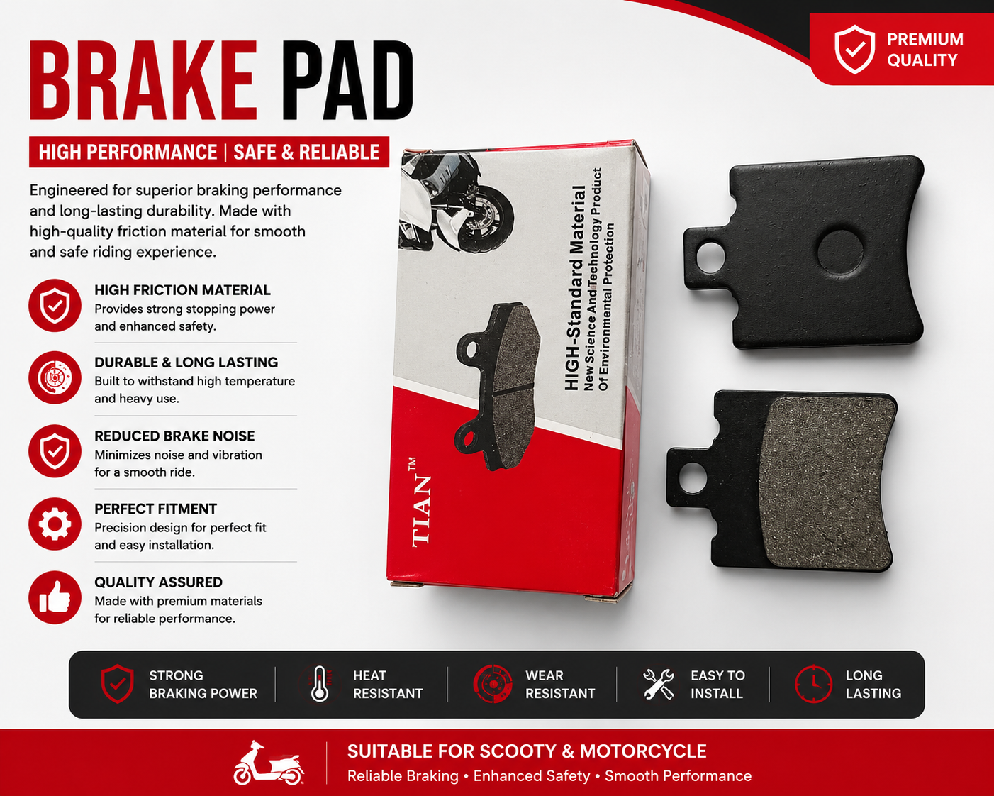 Disc Brake Pad Small